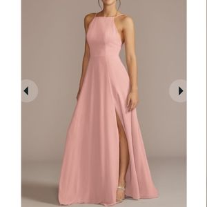 David's Bridal DB Studio NWT Ballet Pink Bridesmaid Dress Size 12